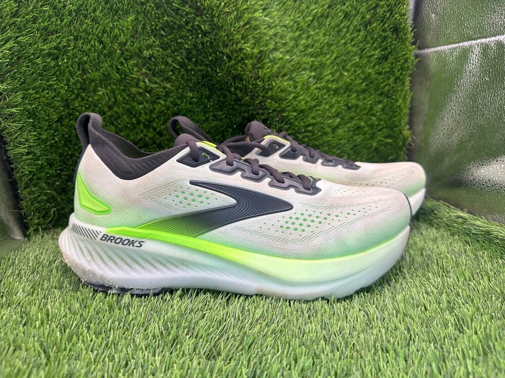Brooks Glycerin GTS 23 1105031D154 Athletic Sneaker Mens 9.5D White Knit Running